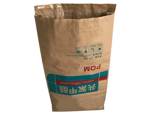 Druk fleksograficzny 25 kg 20 kg Multiwall Kraft Paper Bags Papier do pakowania cukru