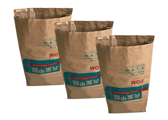 Niestandardowy druk Pinch Bottom Kraft Paper Worek 25 kg worek do pakowania mąki