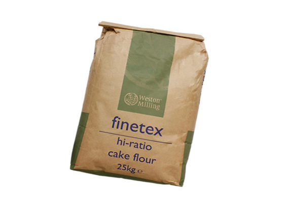 25kgs 50kgs Wklejony zawór Wielościenne torby papierowe Worki do pakowania PE na karmę dla zwierząt