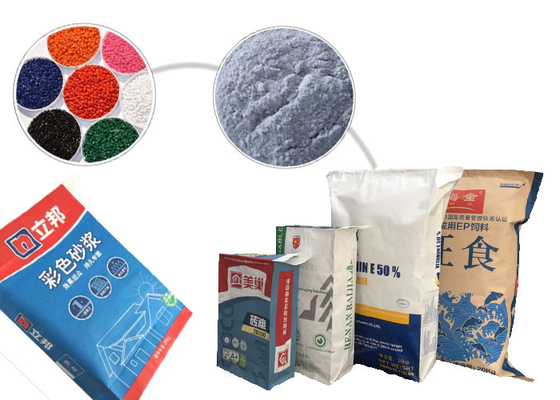 Dostosowane wklejone wielowarstwowe torby papierowe z zaworem 20 kg 25 kg na proszek chemiczny