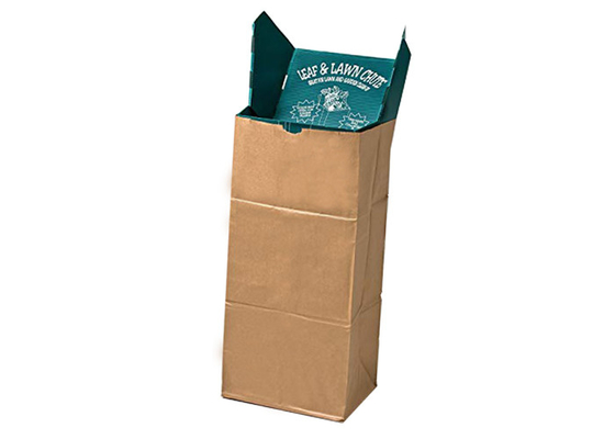 Garbage Brown Woskowane torby papierowe Kraft 100% Biodegradowalne Jednorazowe Kompostowalne