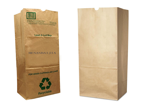 Garbage Brown Woskowane torby papierowe Kraft 100% Biodegradowalne Jednorazowe Kompostowalne