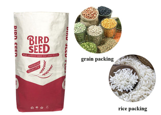 Dwuwarstwowe wielowarstwowe torby papierowe Kraft do pakowania pasz dla kotów