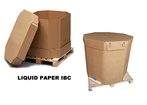 Pojemnik na papier do recyklingu IBC Zbiornik 220 l z zaworem