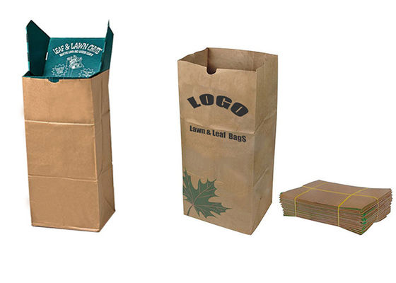 Lawn Refuse Multiwall Kraft Lawn Square Bottom Paper Bag 300mm 400mm 900mm