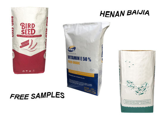 Przemysłowa 3ply Kraft Paper Packaging Bag Wodoodporna, nadająca się do recyklingu z Pe