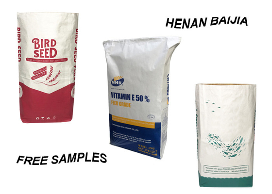Charcoal Custom 3-warstwowe worki papierowe Kraft biodegradowalne 25 kg