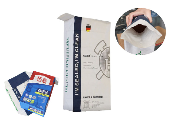 20kg wklejone wielowarstwowe torby papierowe do kleju do płytek z własnym logo