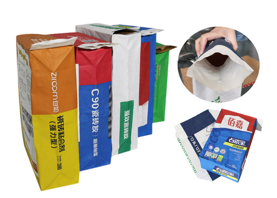 25 kg papier pakowy wklejony wielowarstwowy worek papierowy na proszek chemiczny