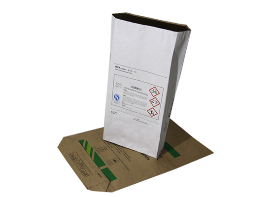 Pochłaniająca rozlanie cieczy wielościenna torba papierowa Kraft Dostosowana 20 kg 25 kg