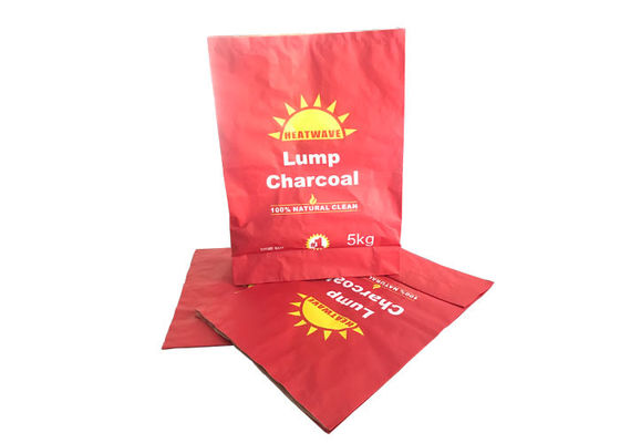 Dostosowana torba papierowa Kraft na brykiet z trocin drzewnych Firebrand BBQ Charcoal