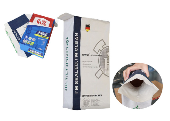 Wodoodporny 20 kg 50 kg worek z papieru pakowego do pakowania cementu