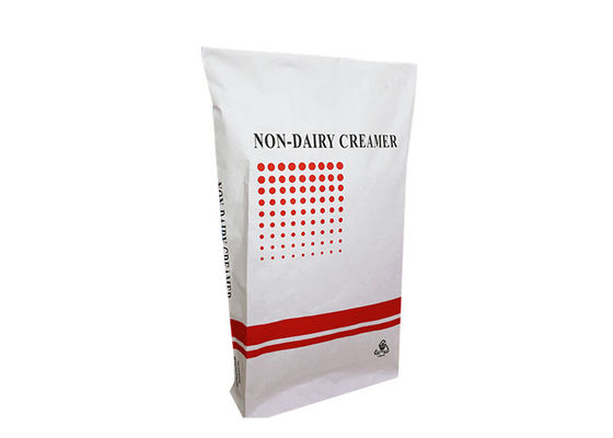 Papierowa torba przemysłowa Pinch Bottom 20 kg 25 kg do śmietanki bez mleka